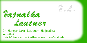 hajnalka lautner business card